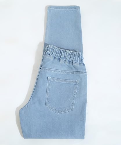 Image of Urbano Juniors Boy's Regular Fit Mid Rise Washed Denim Jogger Jeans Stretchable