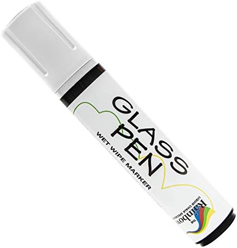 Glass Pen Window Marker: Liquid Chalk Pens for Glass, Whiteboard Markers with Washable Paint - Graduation, Car Windows, Mirror Pen, Storefront, Wedding, Parade, Party & Holiday (White, Jumbo Tip)
