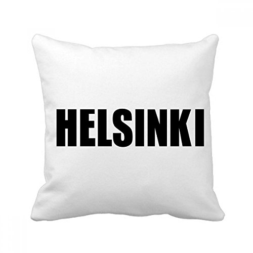 Oreiller Helsinki Finlande housse et insert coussin décoratif carré multicolore 40 x 40 cm