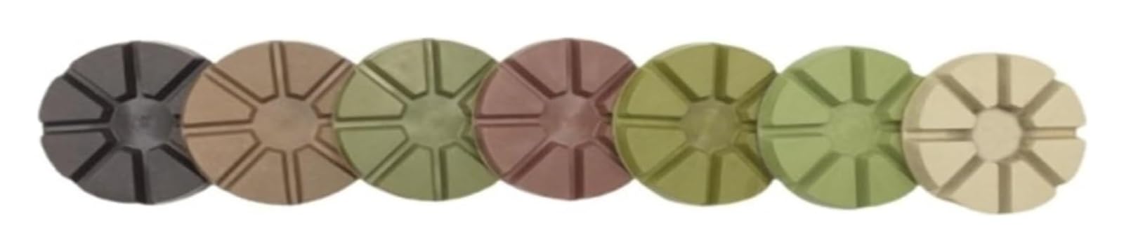 80 mm Siete pasos for pulir, renovar y abrillantar el piso de concreto cemento con disco pulido agua arena diamante .0526