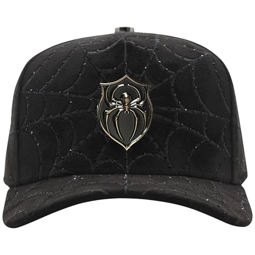 Ferreti Hats FT154 Black Spider Hat for Men & Women - Premium Baseball Snapback Cap Gorra Negra para Hombre y Mujer