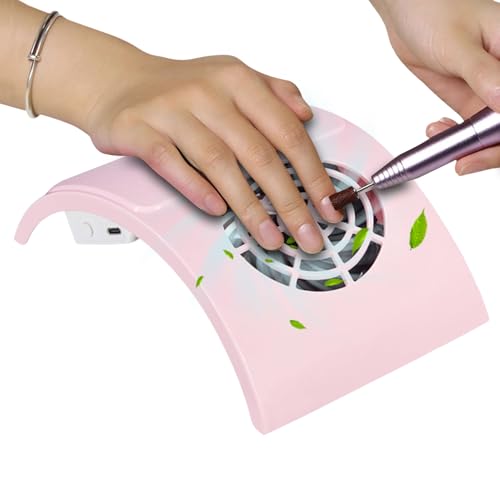 Aspirador De Polvo De Uñas - Herramienta De Manicura Eléctrica Hogar Potente Silenciador | Máquina de Succión de Polvo de Vacío para Uñas | Para Mujeres Mamá Esposa Novia