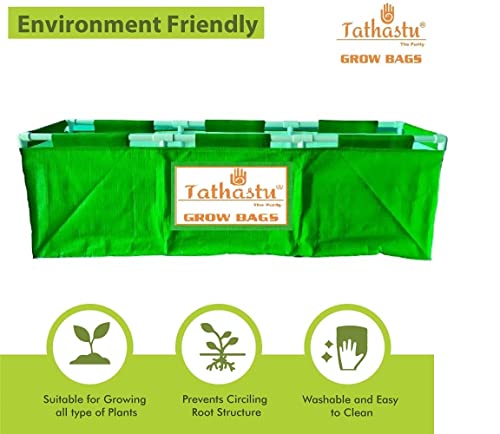 Image of Tathastu The Purity 60 inch X 12 inch X 12 inch PACK 1| WITHOUT PVC PIPE 250 GSM Organics Terrace Home & Kitchen Gardening Without PVC Pipeening HDPE Circular 100% UV Treated Grow Bags (Plant Bags), Thick & Durable for Vegetable Fruits