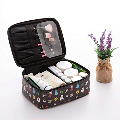 Preisvergleich Produktbild QYSZYG Haushalt Kosmetiktasche Professional Mit Box Kosmetische Hautpflege Aufbewahrungstasche PU-Material Wasserdicht Und Staubdicht Metall-Reißverschluss Multicolor Optional Kosmetiktasche