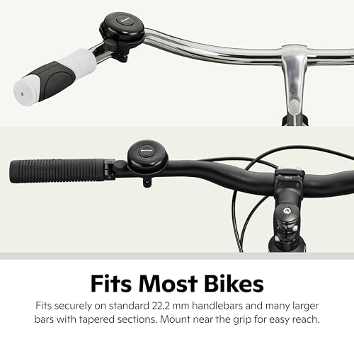 Schwinn Classic Black Bike Bell, Bicycle Accessories, Kids
