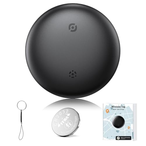 Airtag Android, Localizador GPS, Impermeable Tracker GPS Android, Rastreador para Maletas de Viaje, Tag Android de Objetos Compatible con Google Encontrar mi Dispositivo App
