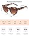 SOJOS Retro Small Vintage Cat Eye Sunglasses for Women Cute Fashion UV400 Sunnies SJ2939, Dark Tortoise/Gradient Brown