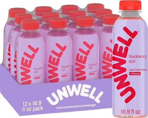 Image of Unwell Hydration Blackberry Acai Electrolyte Drink, 12 Pack, 16.9 fl oz