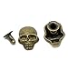 Housweety 50 Sets Bronze Tone Skull Spike Rivet Studs Spots 16x12mm(5/8"x4/8"), 7mm(2/8")