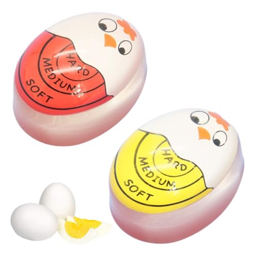 HQRKOTM 2pcs temporizador huevos cocidos(duro/medio/blando), temporizador para huevos, para el hogar, la escuela, el restaurante