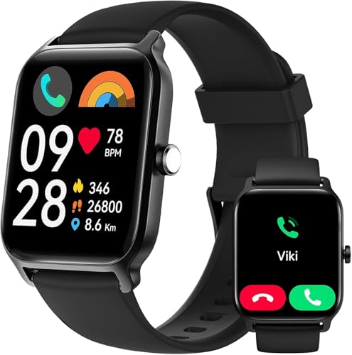 Smartwatch Herren Damen mit Telefonfunktion, Alexa Integriert 1,8'...