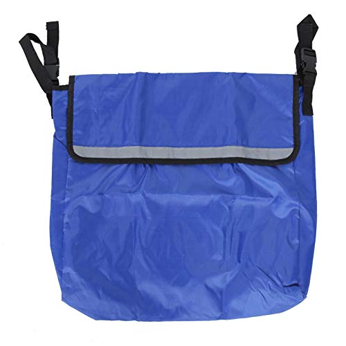 Mochila para silla de ruedas Bolsa de almacenamiento,silla de ruedas eléctrica de alta capacidad Mobility Scooter Mochila Bolsa colgante Accesorios Bolsa de ayuda para la movilidad (Azul)