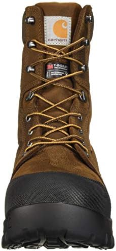 Carhartt Men's CSA 8-inch Rugged Flex Wtrprf Insulated Work Boot Comp Safety Toe CMR8939 Industrial, Dark Brown Oil Tanned, 10 W US | Image 1