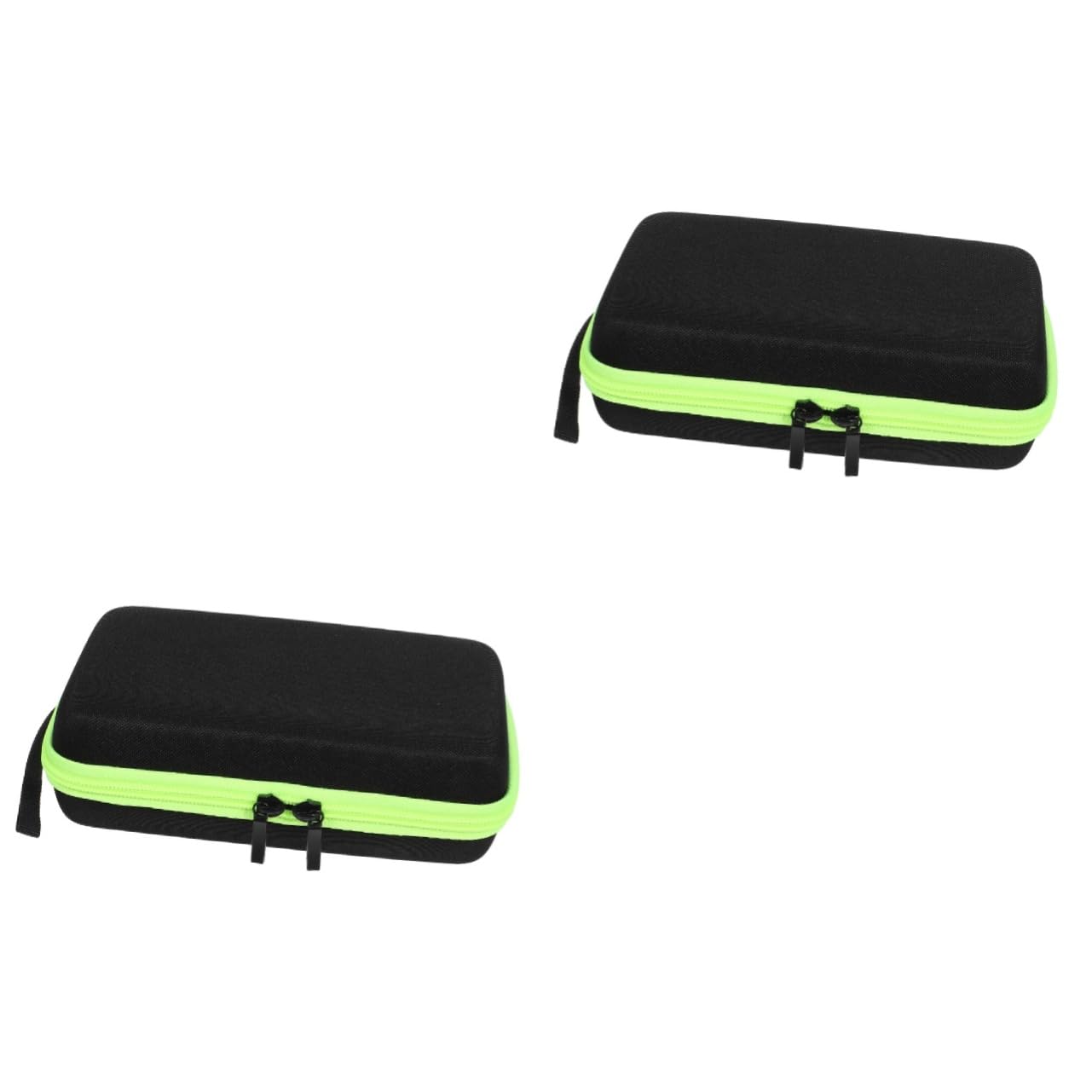 FRCOLOR 2pezzi Custodia Protettiva Per Rasoio Da Viaggio Scatola Di Stoccaggio Resistente Alla Pressione Cerniera Verde Compatibile Con Modelli