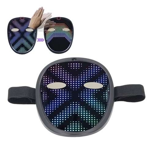 Masque Halloween LED Walfront à détection de geste pour déguisement carnaval - 2