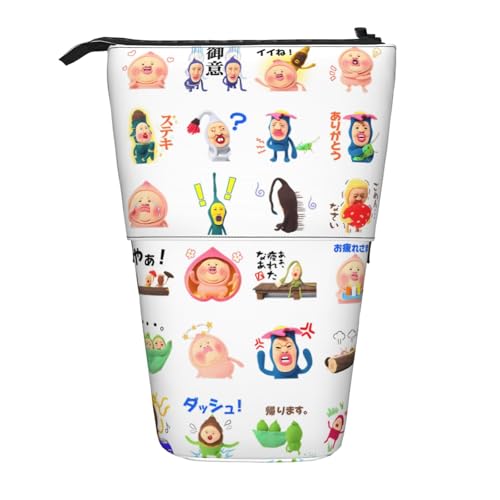 こびとづかん15 ペンケース 伸縮式ペン立て 鉛筆ケース 文房具収納 小物入れ 化粧バッグ 可愛 小学生 高中生 社会人用 男女兼用