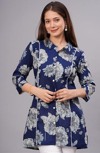 Image of rytras Women Woman Pure Cotton Straight Short Kurta |Short Kurti for Women Latest