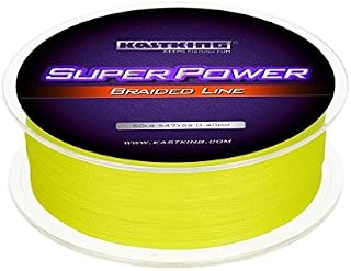 KastKing Superpower Braided Fishing Line,Yellow,50 LB,327 Yds
