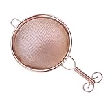 Description : siduytin Infuseur à épices élégant, passoire à thé en cuivre mailles fines, facile nettoyer, filtre thé en laiton fait main, idéal pour la maison, le bureau un café, Style D