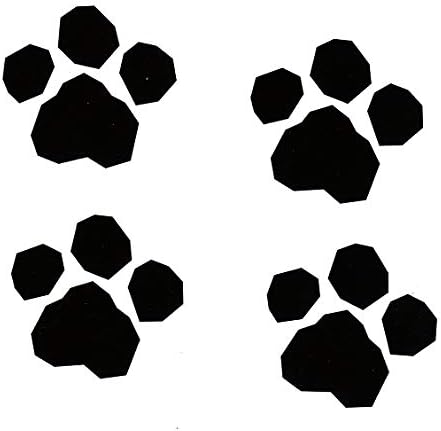 Juego de impresiones de huellas (1 12 pulgadas), calcomanía de pared de cachorros de la Patrulla Canina, calcomanías de pared para cachorros,