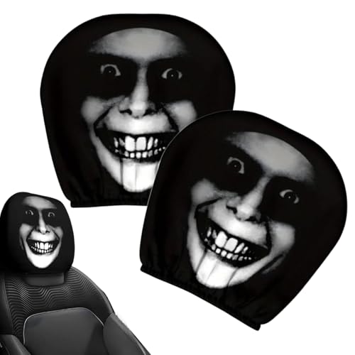 Fundas para Reposacabezas de Coche | Protector Elástico De Reposacabezas Para Asiento De Coche Halloween | Accesorios de Vehículo para Autobús Escolar Pickup Sedán Furgoneta Scooters Taxis Familiares