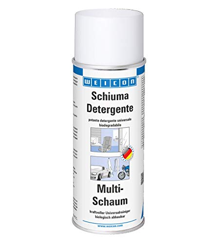 WEICON Multi-Foam, 400 ml, detergente in schiuma per tappezzeria, finestre, moquette, metallo, plastica, detergente universale