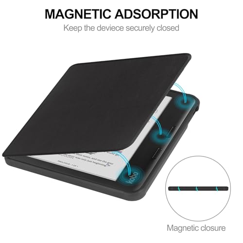 Image of ProElite Cover Case for Kobo Libra 7 inch Cover Case, Smart Flip Case Cover for Kobo Libra 7 inch Support Auto Sleep Wake, Black