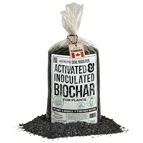 Jocelyn’s Premium Inoculated Biochar Soil Conditioner | Organic Activated Carbon with Living Microbes | Horticultural Charcoal for Raised Beds, Vegetable Gardens & Indoor Plants (2kg - 6L) by WASTENOT FARMS - Used condition - CA$40.16