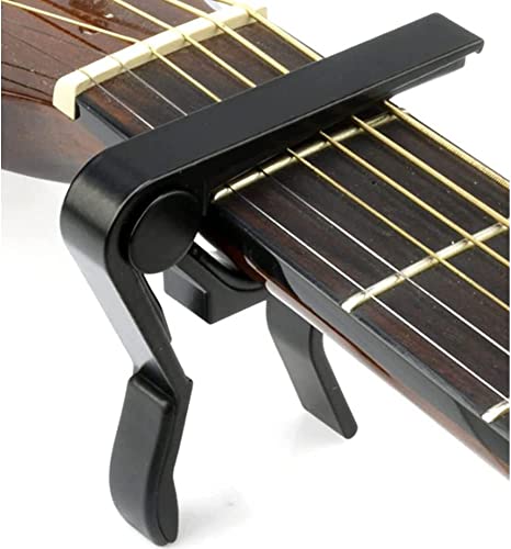 Image of Imaginea Guitar Capo for Acoustic Electric Guitar One Handed Trigger Quick Change Guitar Metal Capo for Ukulele, Electric and Acoustic Guitars with 5 Picks