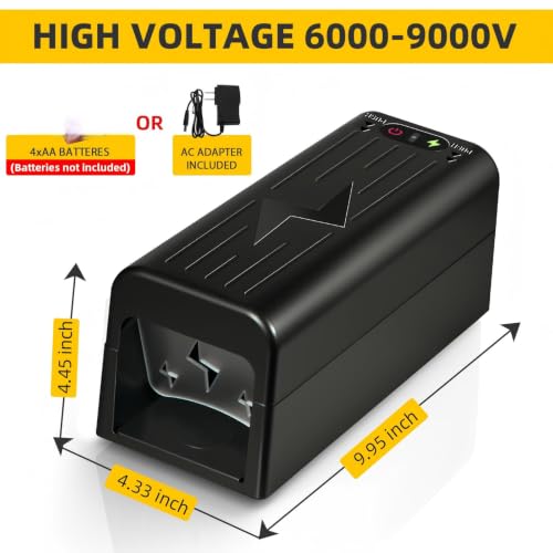 2026 Rat Trap Electric Mice Trap Electronic Mouse Traps Zapper with Powerful Voltage, Reusable & No-Touch Indoor Mouse Trap Electric Shock Rodent Trap for Home, Attic,Garage,Kitchen,Warehouse,1 Pack by CXIENAOY - Image 6