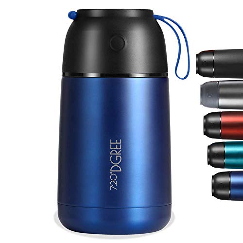 720°DGREE Thermobehälter für Essen “wunderJar” - 450ml, 650ml - Auslaufsicher, BPA-Frei - Edelstahl Isolierbehälter, Thermo Lunchbox für unterwegs - Babybrei, Warme, Kalte Speisen, Suppe, Müsli to Go