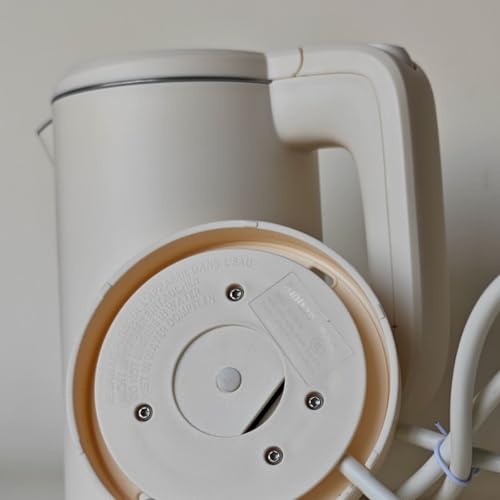 Tetera eléctrica de acero inoxidable blanca 600ml miniatura 7
