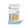 Applaws 100% Natural Wet Cat Food, Fish Selection in Broth Pouch, 12 x 70 g Pouches