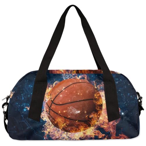 Personalized Cartoon Soccer Kids Duffle Bag Dance Gym Basketbal Print Sports Bag Suitcases for Boys Lightweight Overnight Weekender Travel Carry On Bag for Teen Boys Girls Sports Custom Kids Gifts4