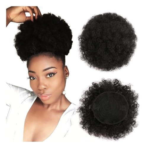 Chignon court afro bouffant parfait pour vos coiffures de soirée