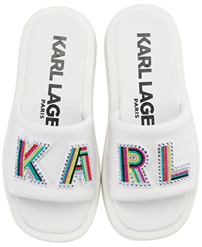 Image of KARL LAGERFELD Women's Opal Embellished Platform Sandal