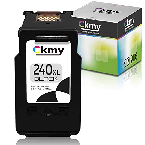 CKMY Remanufactured Ink Cartridge Replacement for Canon 240 240XL Used for Pixma MG3600 MG3222 MG3220 MG3620 MX432 MG3122 TS5120 MG2120 MX452 MG2220 MG3120 MX522 MG4220 MX472 Printer (1 Black)