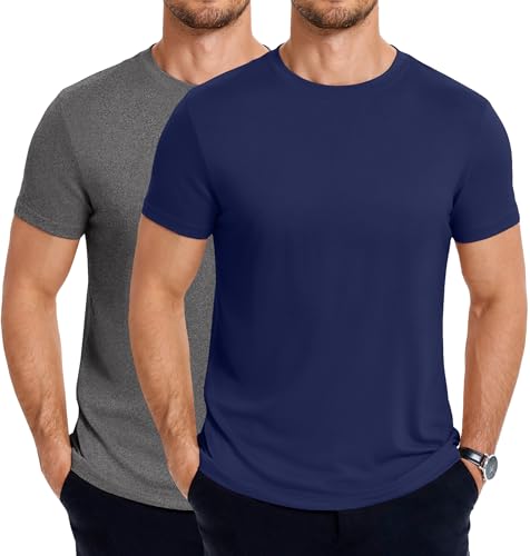 coofandy men39s short sleeve t-shirts crew neck casual summer t shirts 1-3 pack basic tee shirt