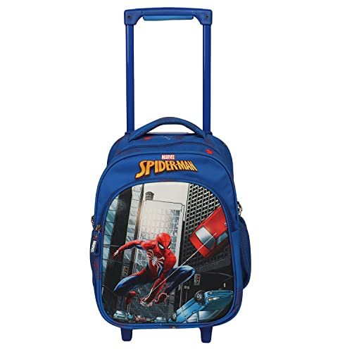 NOVEX Marvel 18 Inch Original Spider Man Kids Backpack Trolley Bag with