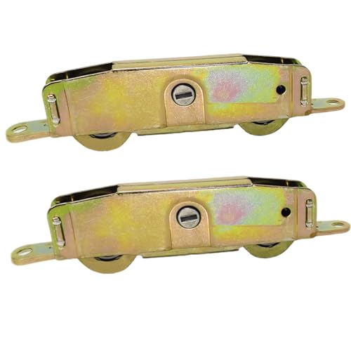 2pcs Heavy Duty Sliding Patio Door Rollers Replacements Hardware Kits, 1-1/4' Side Adjustable Glass...