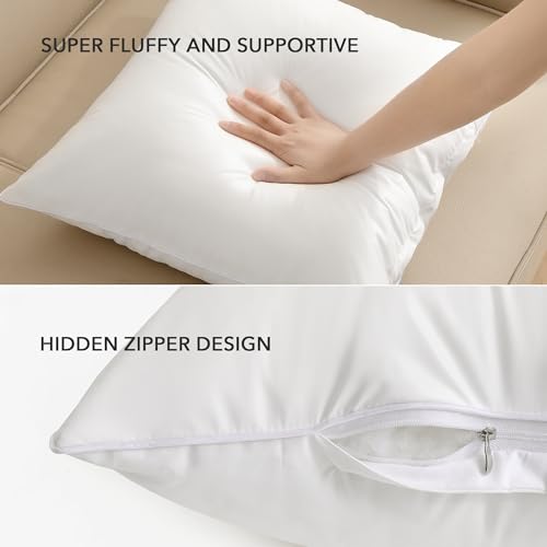 Oubonun24x24outdoorpillowinsertspackof2squarewaterproofthrowpillowdecorativethrowpillowsinsertforcouchsofabedpatiofurniturewhitepillows  Urban Country Home Decor Oubonun 24×24 outdoor pillow inserts pack of 2 square waterproof throw pillow decorative throw pillows insert for couch sofa bed patio furniture white pillows  urban country home decor