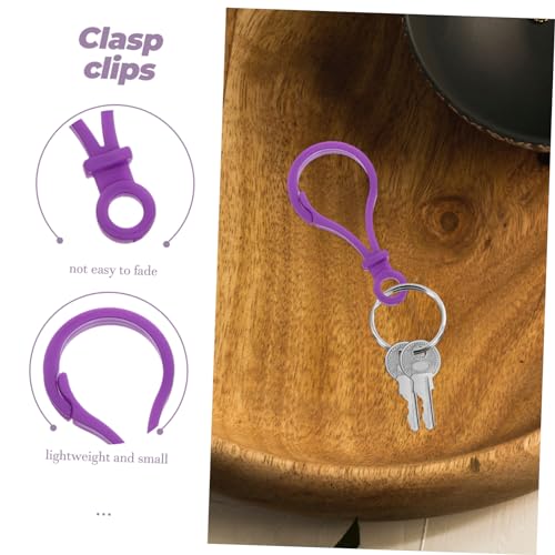 Crochets à déclenchement Uonlytech : boucles plastique multicolores pour lanyard
