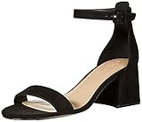 Esenciales by The Drop The Drop Lyon Sandalias de tacón ancho con tira, negro, 8.5 (US) 39 (EU)