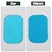KFHENSOMR 50Pcs Gel Pads for Abs Stimulator Replacement, Reusable Gel Sheet Pads for Toner Toning Belt, EMS Abdominal Muscle Trainer Accessory for Arm Belly Thigh Flab Waist Workout (Blue)