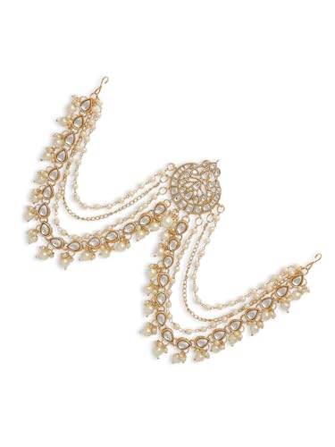 Image of OOMPH Jewellery Ethnic Sheeshphool-Kundan Jadau Floral Design for Women & Girls Stylish - DPH161DST4RKH184RKH235 PA201