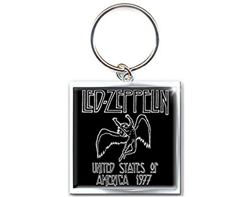 Led Zeppelin - USA Tour 1977 - Metal Key Chain / Keyring