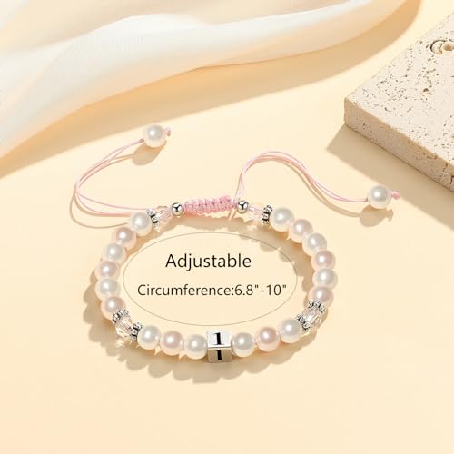Image of MIXJOY Happy Birthday Gifts for Women, Birthday Braided Beads Bracelet Gifts for Turning Age Daughter Granddaughter Niece