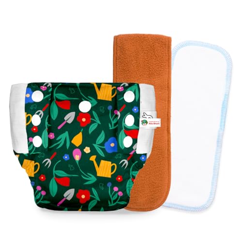 Image of SuperBottoms UNO Pull-up Pant Style Diaper with Universal Booster Pad | Cloth Diaper for Babies | Reusable, No Tapes, Easy to Wear, Designed for Active Little Ones | 3M - 3Y