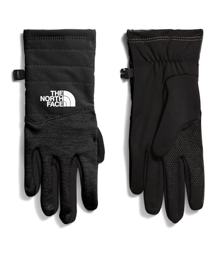The North Face Women's Etip Indi Glove | Touchscreen Compatible, Water Repellent, Moisture Wicking, Soft Tricot Lining, TNF Black Heather, Medium
