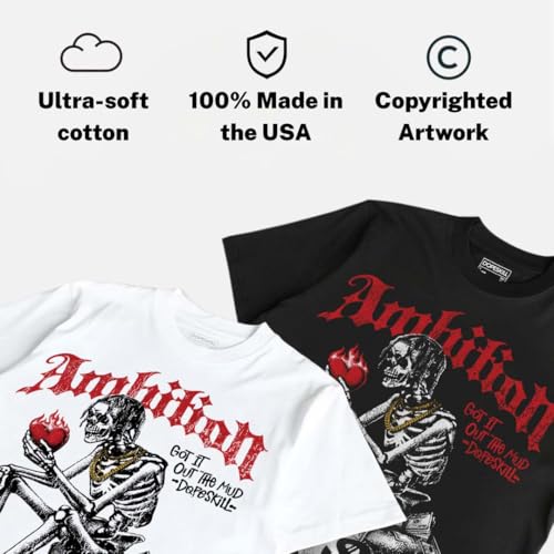 Image of DopeSkill Graphic Tee Streetwear Hip Hop Hypebeast Street Style Unisex T-Shirt Sneaker Colour Matching Shirts Horror Skeleton